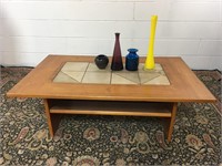 Mid-Century Tile Top Coffee Table