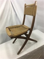 Mid-century Modern Hans Wegner Style Rope Chair