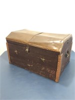 Handmade primitive copper top box (4295-308)