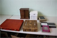 Assorted Boxes & Picture Frames