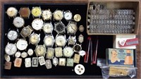 CHOICE LOT VINTAGE WATCH PARTS, DIALS/FACES