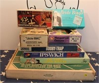 Stack of  Vintage Board Games