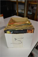Box of One Hundred Twenty Three 45 Records