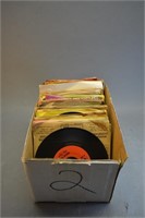 Box of Eighty Seven 45 Records