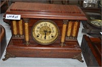 Vintage Ornate Mahogany Mantle Clock