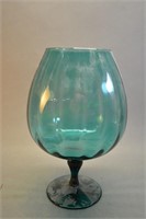 Vintage Extra Large Blue Wine Glass