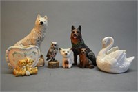 6 Miscellaneous Animal Figurines