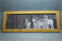 Pack of Wolves Framed Photograph Poster