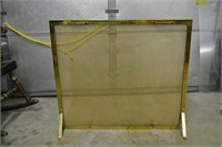 Gold Color Metal Fireplace Screen