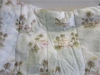 Tropical theme comforter; tags still on