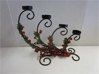 Die Cast festive candle holder