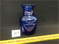 Small Cobalt Blue Vase Bloom Where You Are