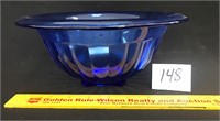 Vintage Cobalt Blue Bowl