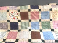 Vintage Tack Quilt Approx. 56 X 86"