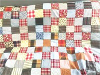 Vintage Tack Quilt Approx. 58 X 82"