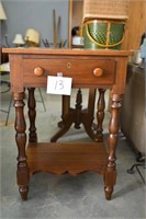 Vintage Side Table Appears to be Cherry - 30" T X