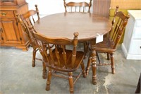 Dining Table w/4 Matching Chairs 29 1/2" T X 42"