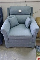 Upholstered Arm Chair Throw Pillows Included