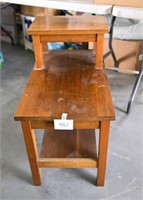 2 Tiered Side Table 27 1/2" T X 28" D X 15 3/4" W