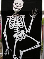 (2) Halloween Window Silhouette 30"X48" Skeleton