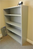 Grey Book Shelf
