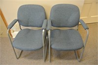Pair of Upholstered Client Arm Chairs