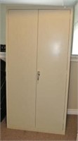 Metal Locker Style Upright Storage Cabinet