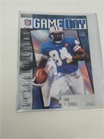 1995 Lions Game Day Magazine Signed Herman Moore