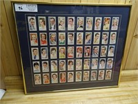 (50) 1938 Player and Sons Cigarette Cards In Frame
