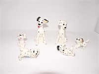 6 Piece Disney 101 Dalmatians Ceramic Figurine Set
