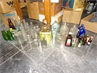 Lot of Misc Bottles Various Sizes and Styles