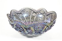 Amethyst Imperial Glass Carnival Glass Bowl