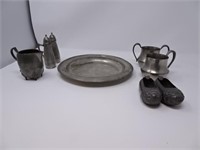 (7) Pieces of Misc Pewter Tablewares