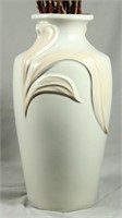 HARRIS-Art Deco Style Pottery Vase w/ Pussy...