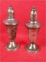 Weighted Sterling Salt and Pepper Shakers