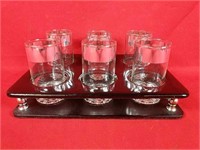 Vintage Bar Drinking Glass Set