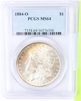 Coin 1884-O Morgan Silver Dollar PCGS MS64