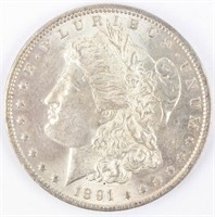 Coin 1891-O  Morgan Silver Dollar Almost Unc.