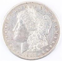 Coin 1887-S  Morgan Silver Dollar Almost Unc. Key!