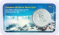 Coin 2000 Canadian $5 Silver Maple Leaf BU