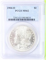 Coin 1904-O Morgan Silver Dollar PCGS MS62