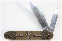 WINCHESTER Brass Folding Knife-Turn of the Century