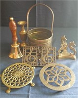 Lot of Brass and Copper Home Decor