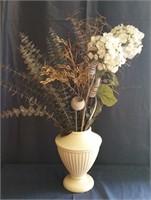 Vase with Artificial Flower Arrangement