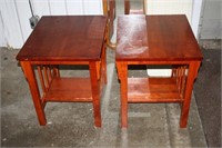 Pair of Side Tables 18.5 x 22 x 22H