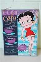Betty Boop Tin Sign 12.5 x 17.5