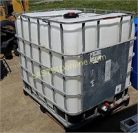 Aluminum caged poly 350 gallon tank