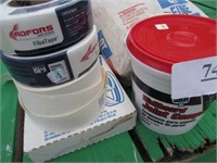 JOINT TAPE, JOINT COMPOUND, SPRAY TEXTURE