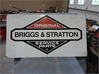 Double sided Briggs & Stratton Service parts sign