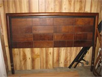 Queen size wood headboard & frame